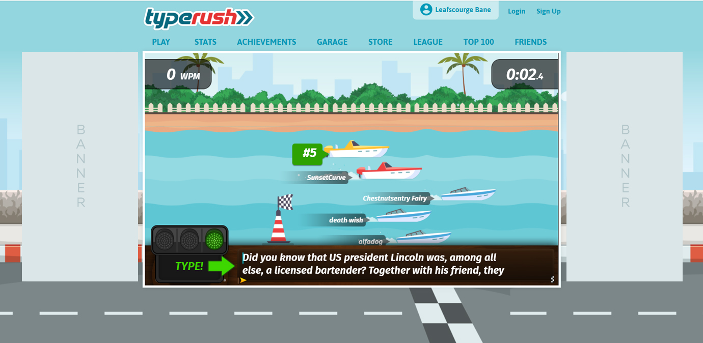 TypeRush Brings Typing Racers Together 